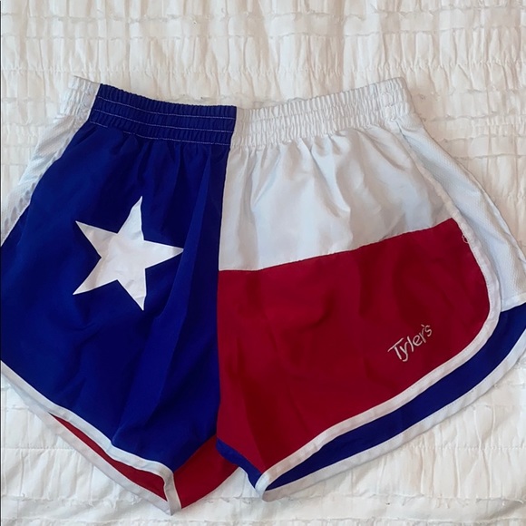 tylers Pants - TYLERS TEXAS FLAG RUNNING SHORTS